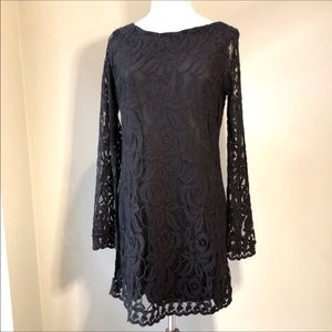 Fire Los Angeles sexy black lace dress.